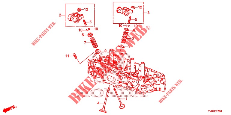 VALVE/ROCKER ARM  for Honda CIVIC TYPE R 5 Doors 6 speed manual 2016