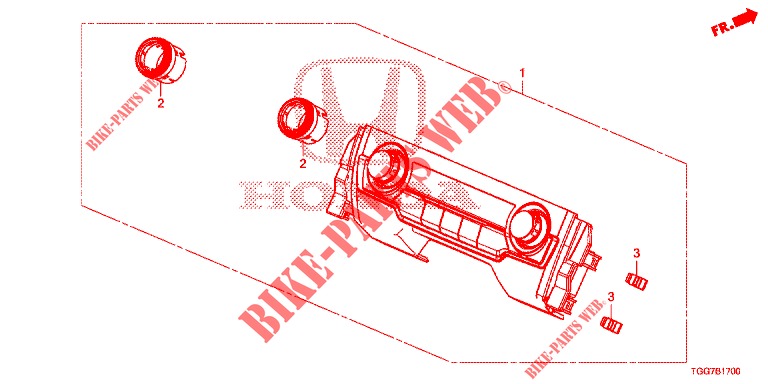 AIR CONDITIONER CONTROL (1) for Honda CIVIC TYPE R 5 Doors 6 speed manual 2017