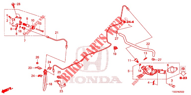 BRAKE MASTER CYLINDER (TYPE R) (LH) for Honda CIVIC TYPE R 5 Doors 6 speed manual 2017