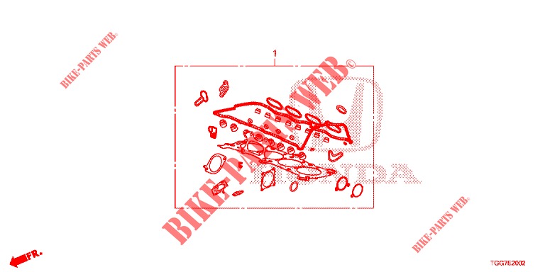 GASKET KIT/ TRANSMISSION ASSY. (TYPE R) for Honda CIVIC TYPE R 5 Doors 6 speed manual 2017