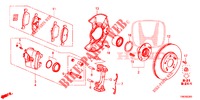 FRONT BRAKE  for Honda CIVIC TOURER DIESEL 1.6 COMFORT 5 Doors 6 speed manual 2014