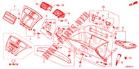 INSTRUMENT GARNISH (COTE DE PASSAGER) (LH) for Honda CIVIC TOURER DIESEL 1.6 COMFORT 5 Doors 6 speed manual 2014