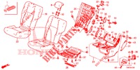 REAR SEAT/SEATBELT (G.) for Honda CIVIC TOURER DIESEL 1.6 COMFORT 5 Doors 6 speed manual 2014