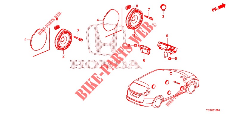 ANTENNA/SPEAKER  for Honda CIVIC TOURER DIESEL 1.6 COMFORT 5 Doors 6 speed manual 2014