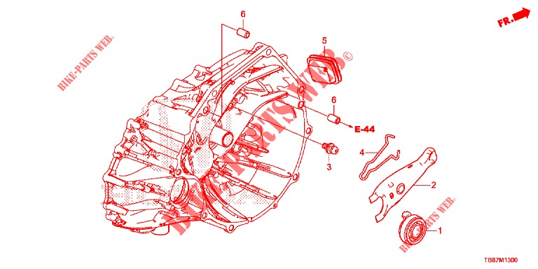 CLUTCH RELEASE (DIESEL) for Honda CIVIC TOURER DIESEL 1.6 COMFORT 5 Doors 6 speed manual 2014