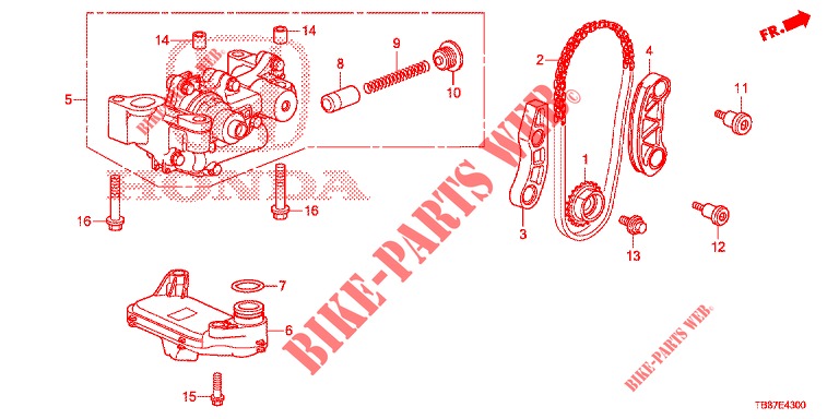 OIL PUMP (DIESEL) for Honda CIVIC TOURER DIESEL 1.6 COMFORT 5 Doors 6 speed manual 2014