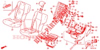 REAR SEAT/SEATBELT (G.) for Honda CIVIC TOURER DIESEL 1.6 EXECUTIVE 5 Doors 6 speed manual 2014