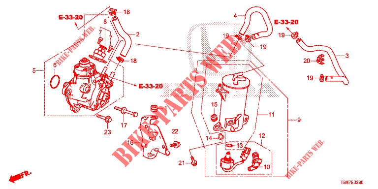 HIGH PRESSURE PUMP (DIESEL) for Honda CIVIC TOURER DIESEL 1.6 EXECUTIVE 5 Doors 6 speed manual 2014