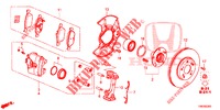 FRONT BRAKE  for Honda CIVIC TOURER DIESEL 1.6 S 5 Doors 6 speed manual 2014
