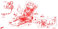 FRONT SEAT COMPONENTS (D.) (SIEGE REGLAGE MANUEL) for Honda CIVIC TOURER DIESEL 1.6 S 5 Doors 6 speed manual 2014
