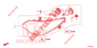 HEADLIGHT  for Honda CIVIC TOURER DIESEL 1.6 S 5 Doors 6 speed manual 2014