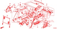 TRUNK SIDE LINING  for Honda CIVIC TOURER DIESEL 1.6 S 5 Doors 6 speed manual 2014