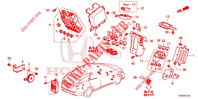 CONTROL UNIT (CABINE) (1) (LH) for Honda CIVIC TOURER DIESEL 1.6 S 5 Doors 6 speed manual 2014