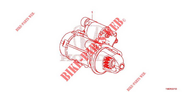 STARTER MOTOR (DIESEL) (DENSO) for Honda CIVIC TOURER DIESEL 1.6 S 5 Doors 6 speed manual 2014
