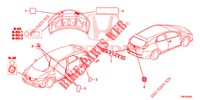 EMBLEMS/CAUTION LABELS  for Honda CIVIC TOURER DIESEL 1.6 EXECUTIVE 5 Doors 6 speed manual 2014