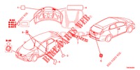 EMBLEMS/CAUTION LABELS  for Honda CIVIC TOURER 1.8 COMFORT 5 Doors 6 speed manual 2014