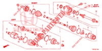 FRONT DRIVESHAFT/HALF SHA FT (1.8L) for Honda CIVIC TOURER 1.8 COMFORT 5 Doors 6 speed manual 2014