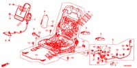 FRONT SEAT COMPONENTS (D.) (SIEGE REGLAGE MANUEL) for Honda CIVIC TOURER 1.8 COMFORT 5 Doors 6 speed manual 2014