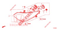 HEADLIGHT  for Honda CIVIC TOURER 1.8 COMFORT 5 Doors 6 speed manual 2014