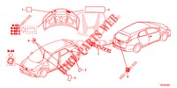 EMBLEMS/CAUTION LABELS  for Honda CIVIC TOURER 1.8 COMFORT 5 Doors 5 speed automatic 2014