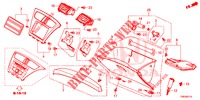 INSTRUMENT GARNISH (COTE DE PASSAGER) (LH) for Honda CIVIC TOURER 1.8 COMFORT 5 Doors 5 speed automatic 2014