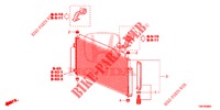 AIR CONDITIONER (CONDENSATEUR) for Honda CIVIC TOURER 1.8 EXECUTIVE 5 Doors 6 speed manual 2014