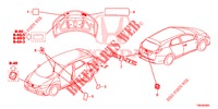 EMBLEMS/CAUTION LABELS  for Honda CIVIC TOURER 1.8 EXECUTIVE 5 Doors 6 speed manual 2014