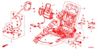 FRONT SEAT COMPONENTS (G.) (HAUTEUR MANUELLE) for Honda CIVIC TOURER 1.8 EXECUTIVE 5 Doors 6 speed manual 2014