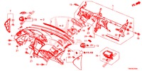 INSTRUMENT PANEL UPPER (LH) for Honda CIVIC TOURER 1.8 EXECUTIVE 5 Doors 6 speed manual 2014