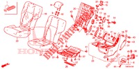 REAR SEAT/SEATBELT (G.) for Honda CIVIC TOURER 1.8 EXECUTIVE 5 Doors 6 speed manual 2014
