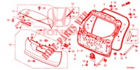 TAILGATE PANEL (2D)  for Honda CIVIC TOURER 1.8 EXECUTIVE 5 Doors 5 speed automatic 2014