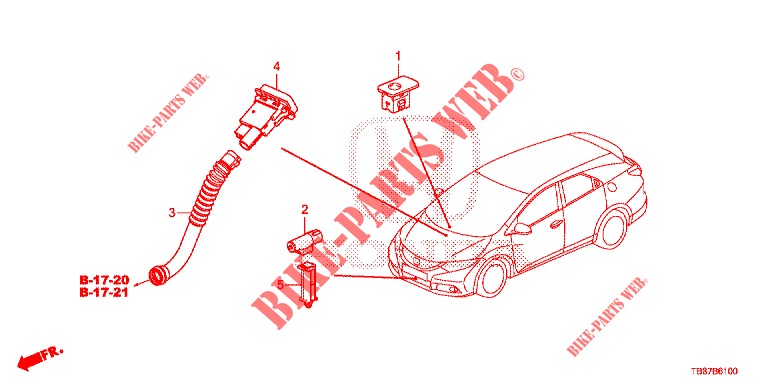 AIR CONDITIONER (CAPTEUR) for Honda CIVIC TOURER 1.8 LIFESTYLE 5 Doors 6 speed manual 2014