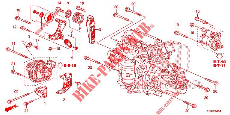 AUTO TENSIONER  for Honda CIVIC TOURER 1.8 LIFESTYLE 5 Doors 6 speed manual 2014