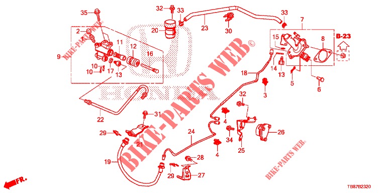 BRAKE MASTER CYLINDER (1.8L) (LH) for Honda CIVIC TOURER 1.8 LIFESTYLE 5 Doors 6 speed manual 2014