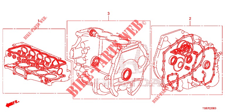 GASKET KIT/ TRANSMISSION ASSY.  for Honda CIVIC TOURER 1.8 LIFESTYLE 5 Doors 6 speed manual 2014