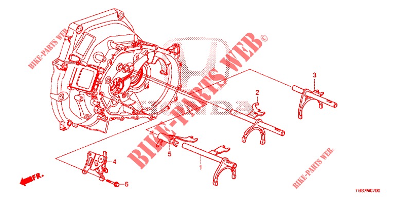 SHIFT FORK/SETTING SCREW  for Honda CIVIC TOURER 1.8 LIFESTYLE 5 Doors 6 speed manual 2014