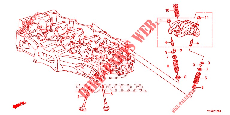 VALVE/ROCKER ARM  for Honda CIVIC TOURER 1.8 LIFESTYLE 5 Doors 6 speed manual 2014