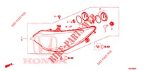 HEADLIGHT  for Honda CIVIC TOURER 1.8 EXECUTIVE 5 Doors 6 speed manual 2014