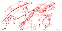 MOLDING/PROTECTOR  for Honda CIVIC TOURER 1.8 EXECUTIVE 5 Doors 6 speed manual 2014