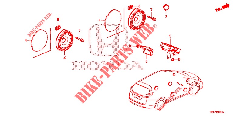 ANTENNA/SPEAKER  for Honda CIVIC TOURER 1.8 EXECUTIVE 5 Doors 6 speed manual 2014