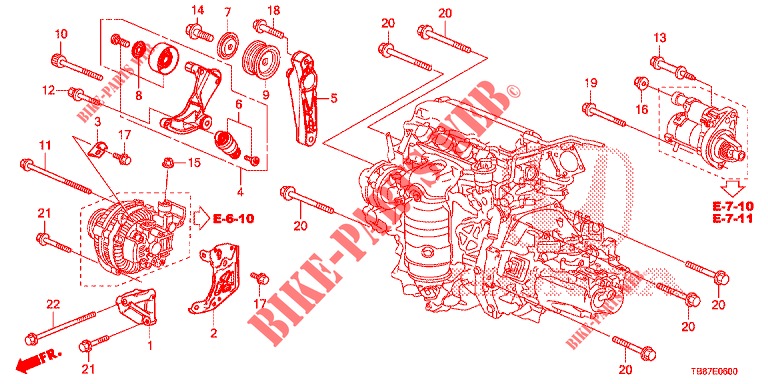 AUTO TENSIONER  for Honda CIVIC TOURER 1.8 EXECUTIVE 5 Doors 6 speed manual 2014