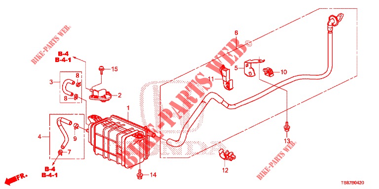 CANISTER  for Honda CIVIC TOURER 1.8 EXECUTIVE 5 Doors 6 speed manual 2014