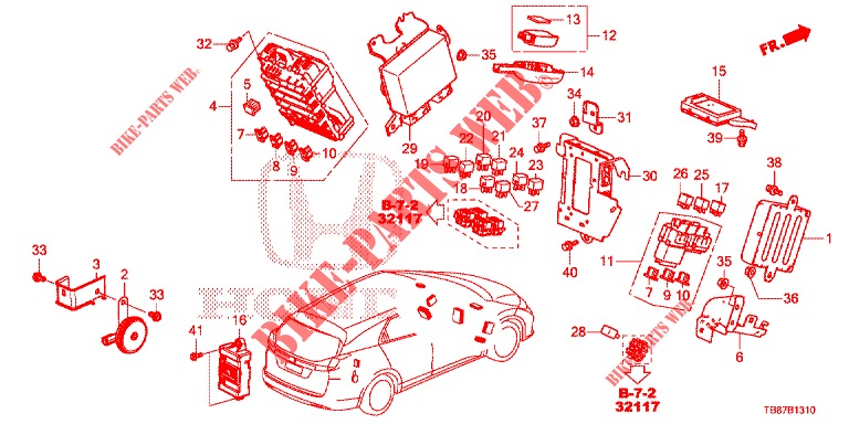 CONTROL UNIT (CABINE) (1) (LH) for Honda CIVIC TOURER 1.8 EXECUTIVE 5 Doors 6 speed manual 2014