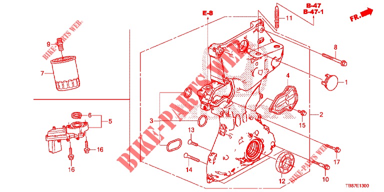 OIL PUMP (HMT)  for Honda CIVIC TOURER 1.8 EXECUTIVE 5 Doors 6 speed manual 2014