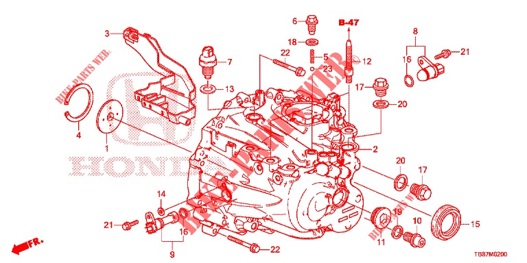 P.S. GEAR BOX  for Honda CIVIC TOURER 1.8 EXECUTIVE 5 Doors 6 speed manual 2014