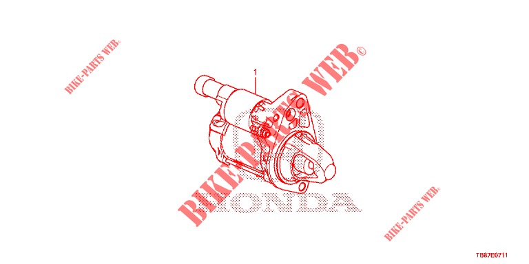 STARTER MOTOR (DENSO) (2) for Honda CIVIC TOURER 1.8 EXECUTIVE 5 Doors 6 speed manual 2014