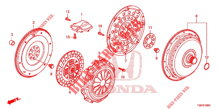 CLUTCH/TORQUE CONVERTER  for Honda CIVIC TOURER 1.8 EXECUTIVE 5 Doors 5 speed automatic 2014