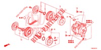 AIR CONDITIONER (COMPRESSEUR) (DIESEL) for Honda CIVIC TOURER DIESEL 1.6 COMFORT 5 Doors 6 speed manual 2015