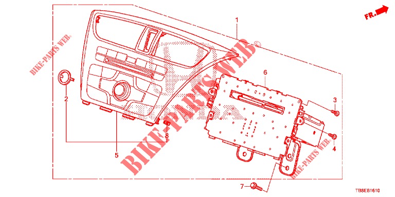 AUDIO UNIT (1) for Honda CIVIC TOURER DIESEL 1.6 COMFORT 5 Doors 6 speed manual 2015