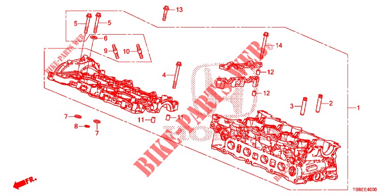 CYLINDER HEAD COVER (DIESEL) for Honda CIVIC TOURER DIESEL 1.6 COMFORT 5 Doors 6 speed manual 2015